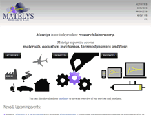 Tablet Screenshot of matelys.com